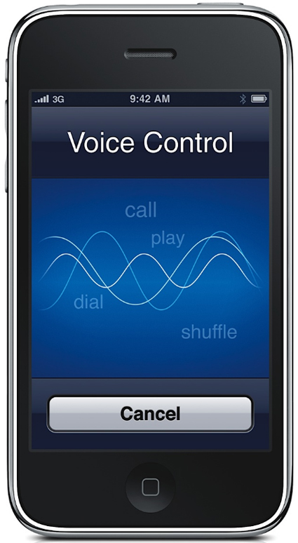 Apple iPhone 3GS Pictures: Voice Control Apple iPhone 3GS Pictures: Voice Control