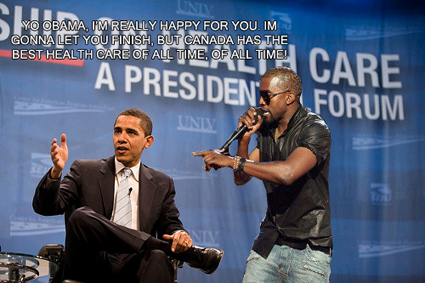 Kanye West interrupts President Obama