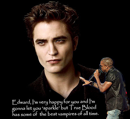 Kanye West interrupts Edward Cullen from Twilight Kanye West interrupts Edward Cullen from Twilight